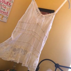 Denim & Supply Ralph Lauren Ivory Lace tank top
